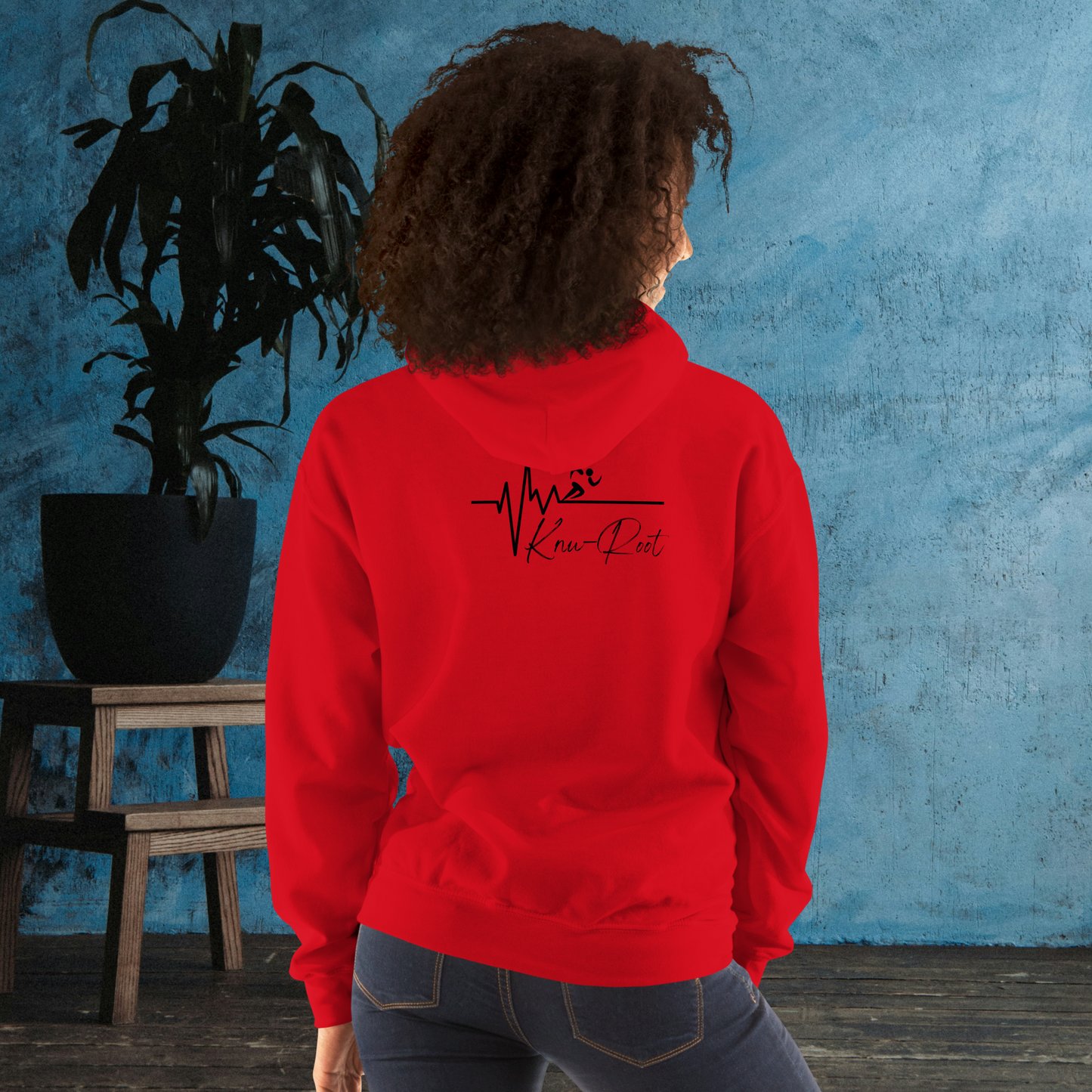 KnuRoot Run!,Ran! Heavy Red Unisex Hoodie