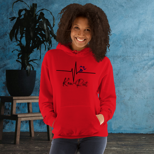 KnuRoot Run!,Ran! Heavy Red Unisex Hoodie